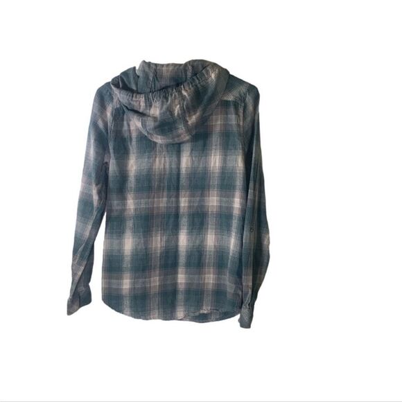 Victory Outfitters‎ Small Jade Plaid Long Sleeve Hoodie - Picture 5 of 5